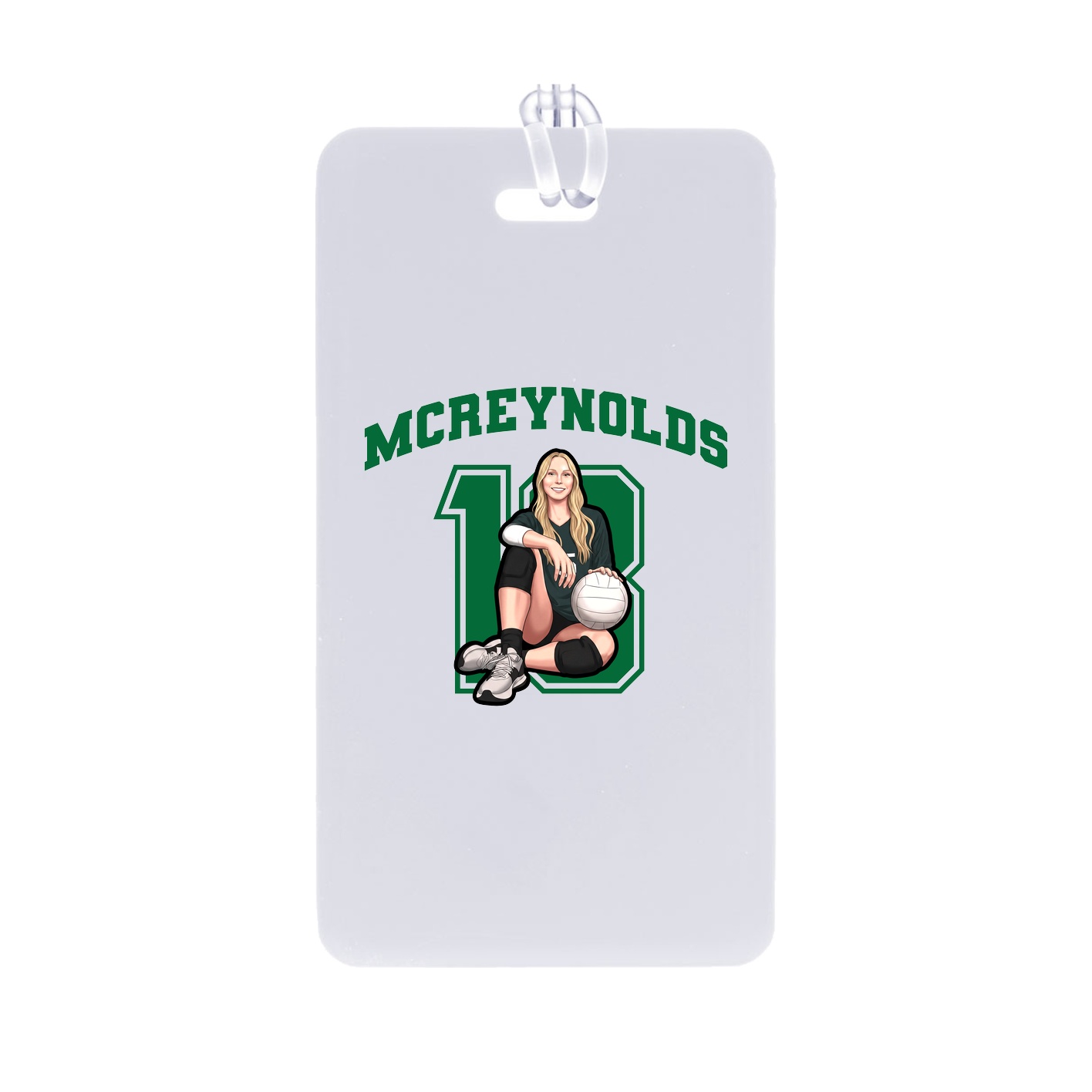 Bag Tag — Number in Classic