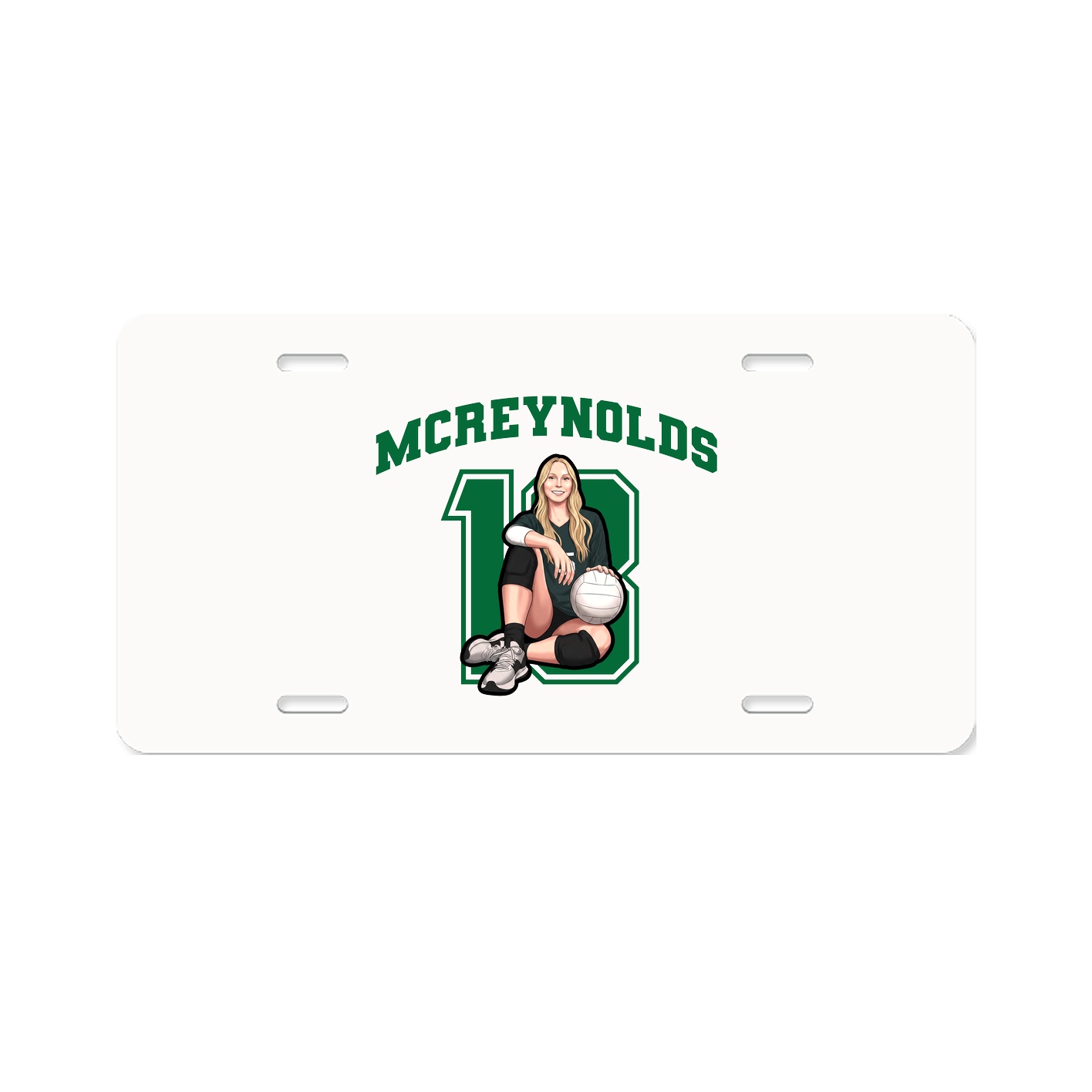 License Plate — Number in Classic