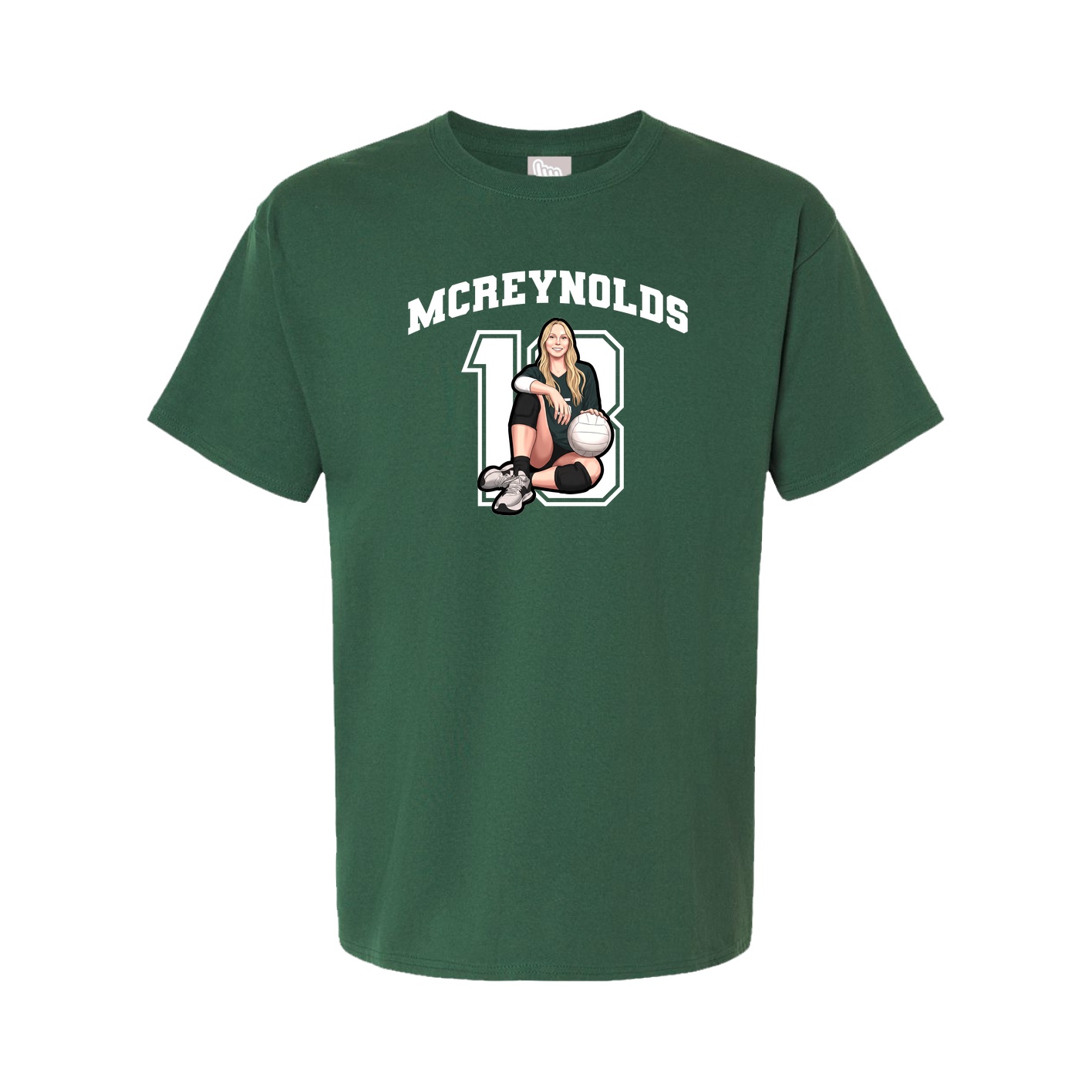 Tee — Number in Green