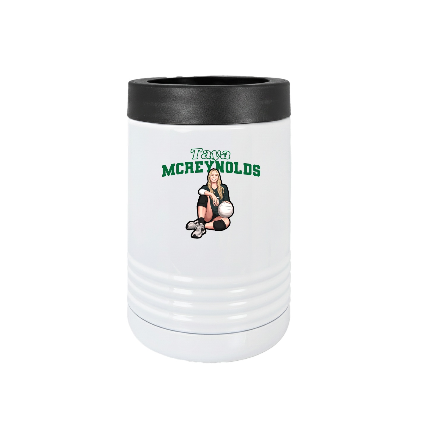 Beverage Holder — Name Arch in White