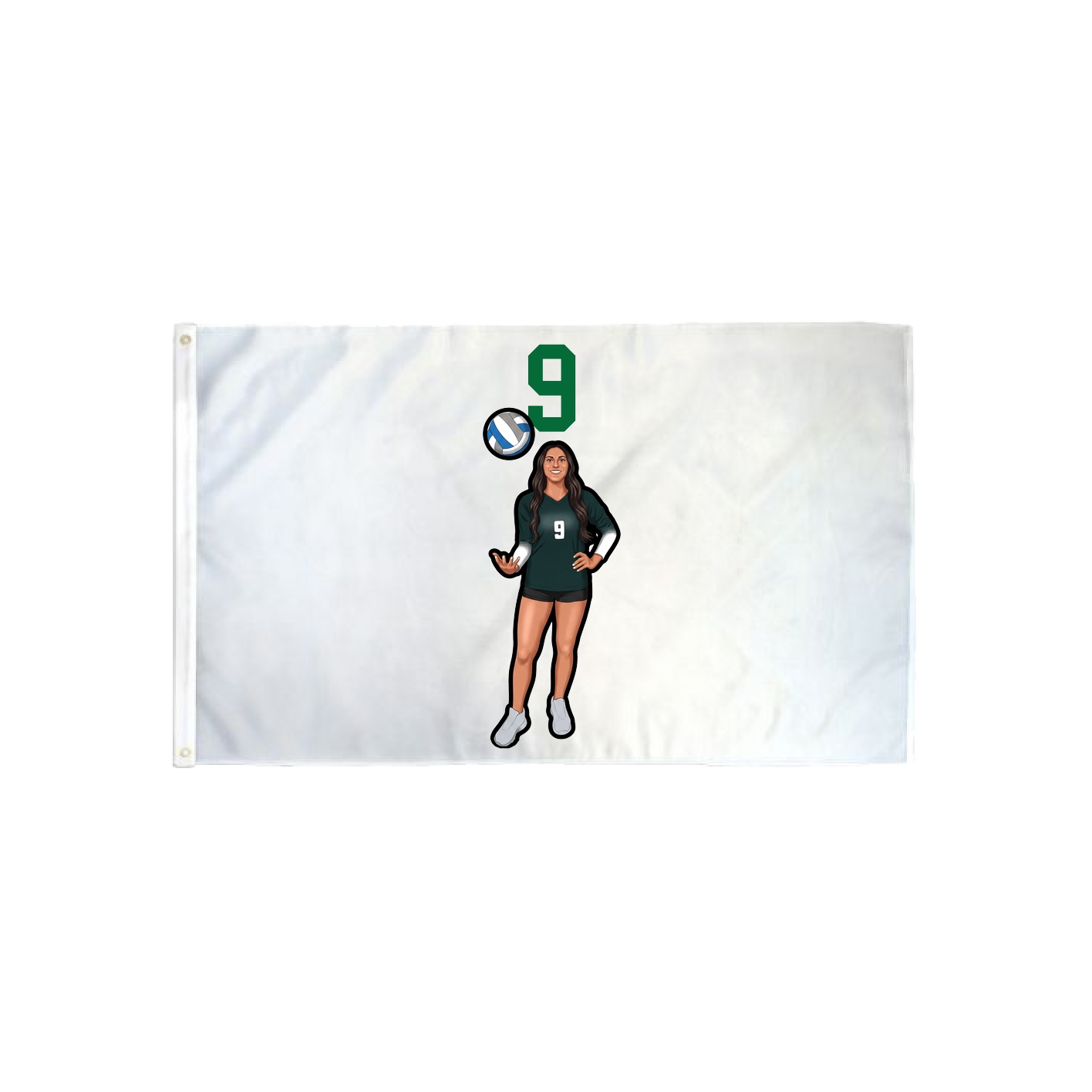 3x5 Flag — Number Top in Classic