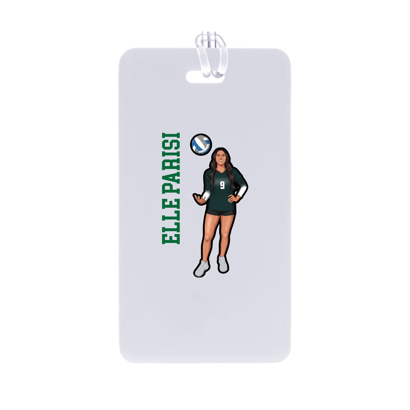 Bag Tag — Name Vertical in Classic