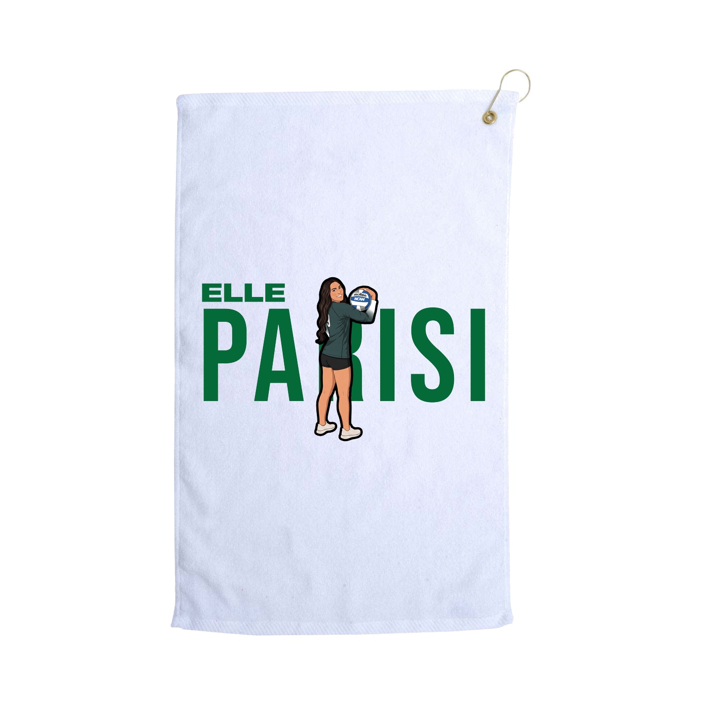 Golf Towel — Player Name in White