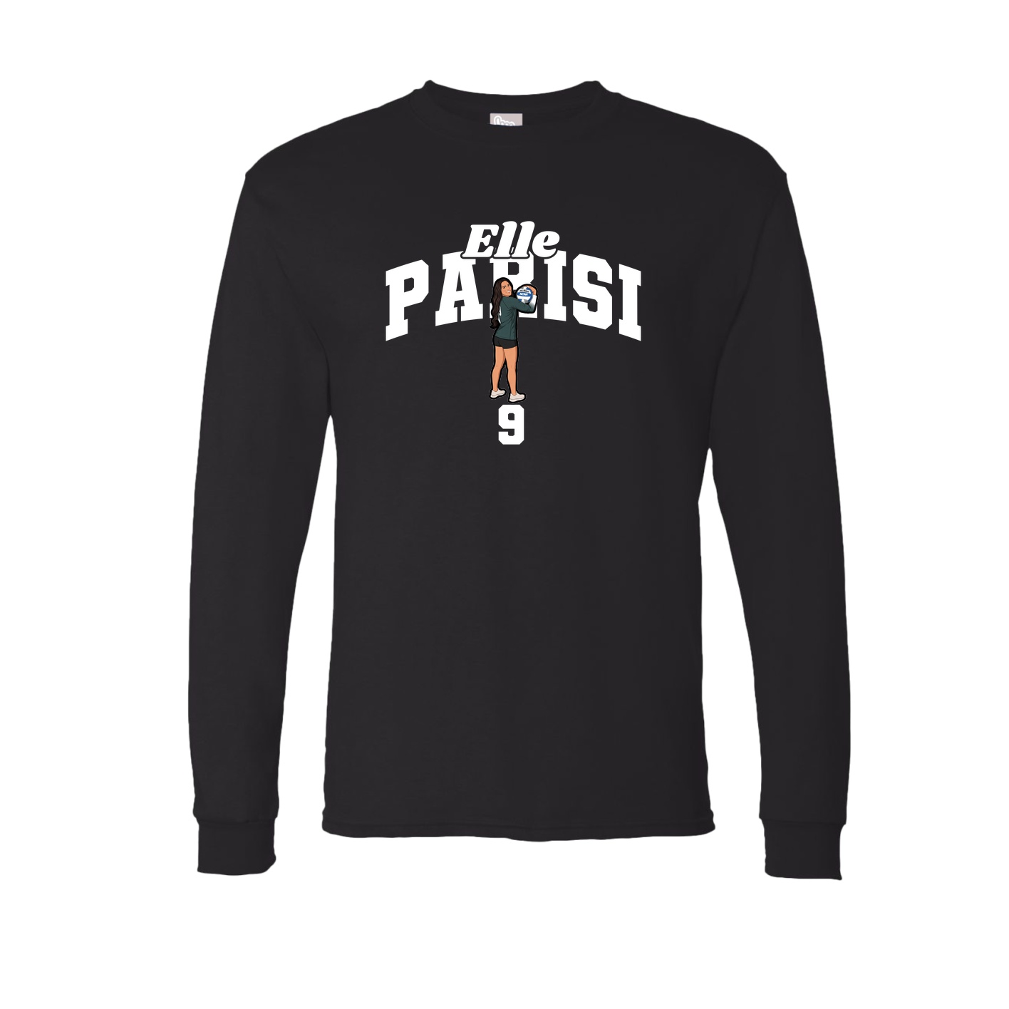 Long Sleeve Tee — Signature Arch in Black