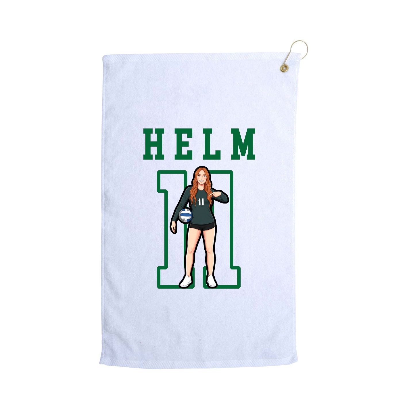 Golf Towel — Shirsey in White