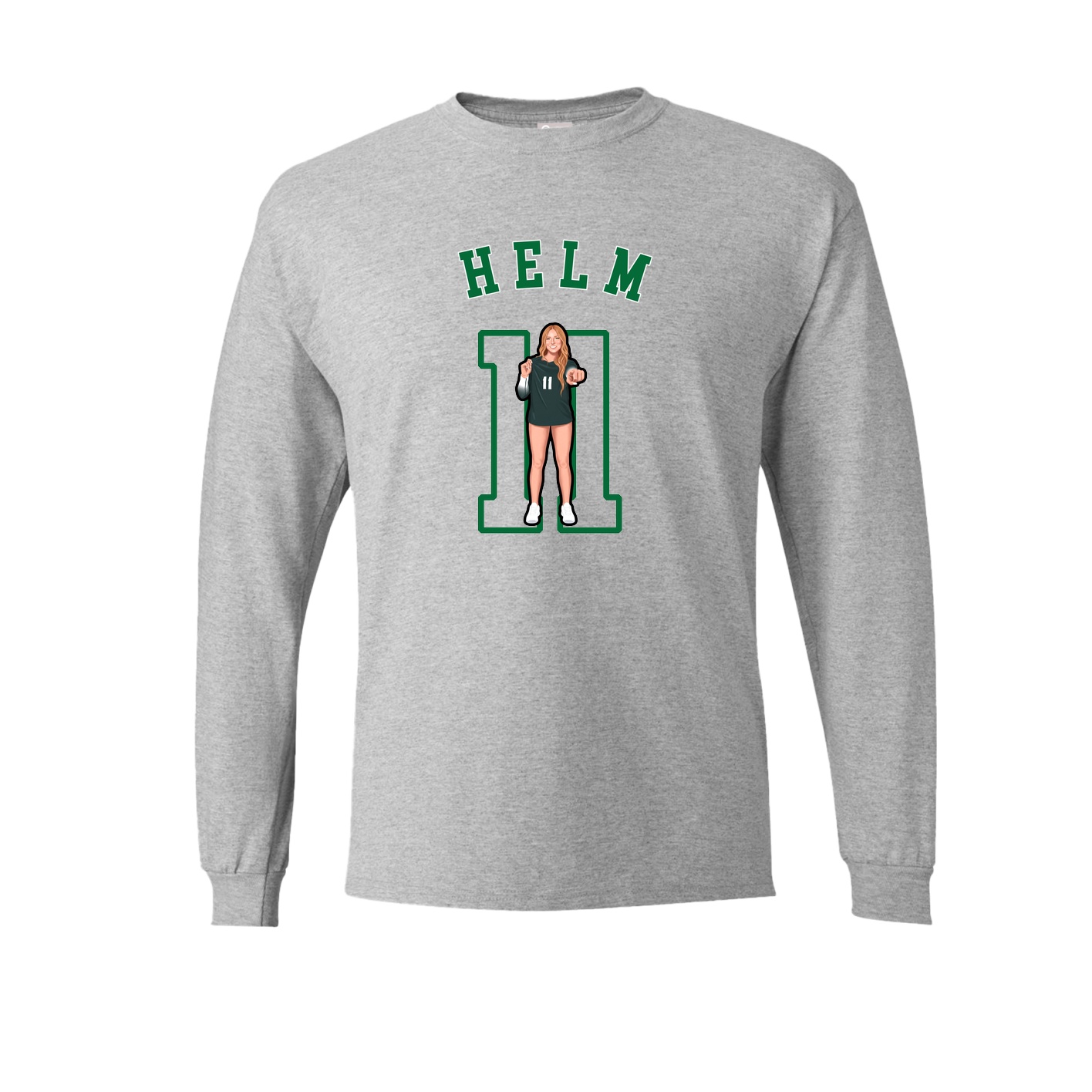 Long Sleeve Tee — Shirsey Arch in Grey
