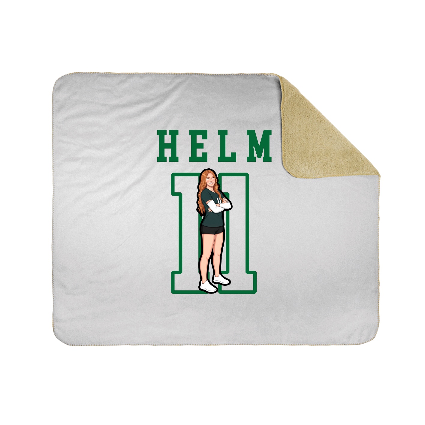 Throw Blanket — Shirsey in White