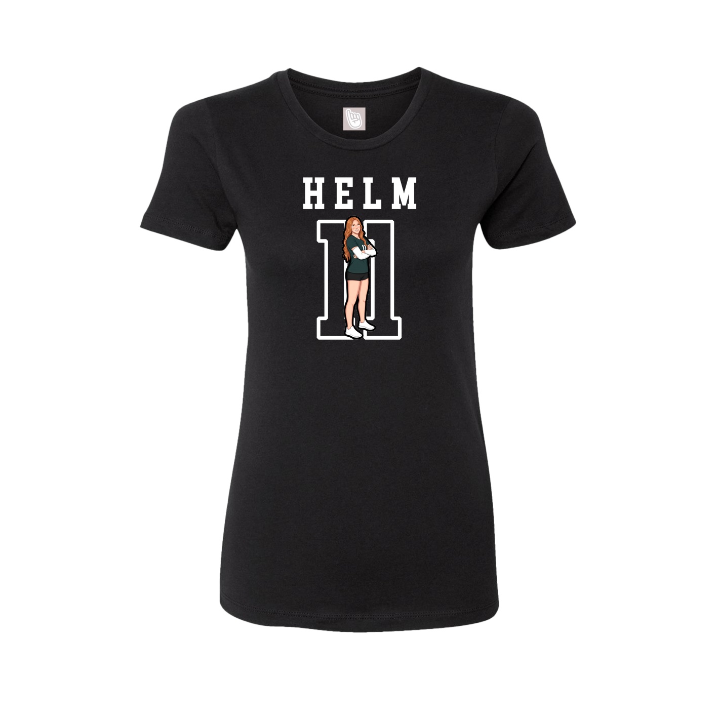 Fitted Women's Tee — Shirsey in Black