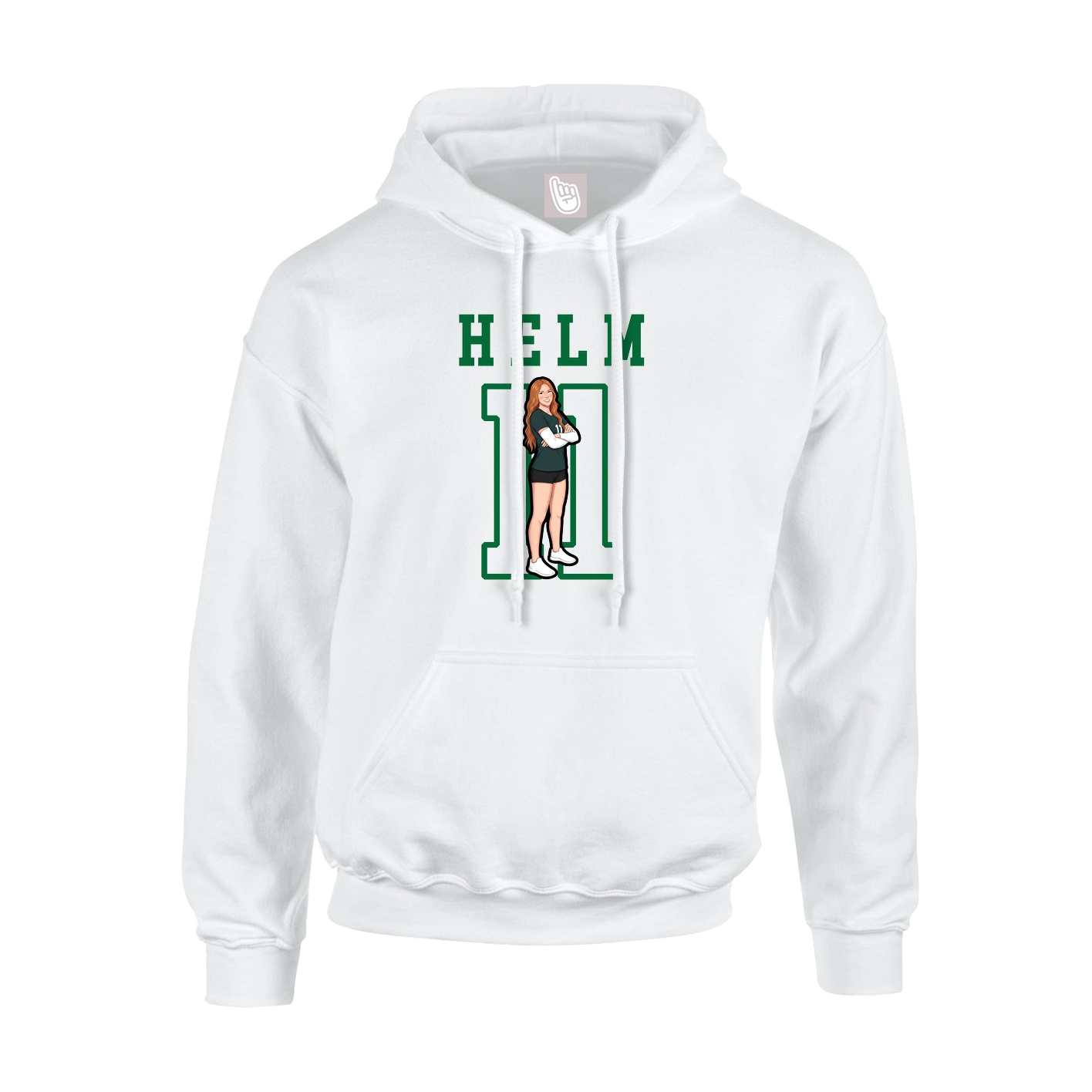 Hoodie — Shirsey in White