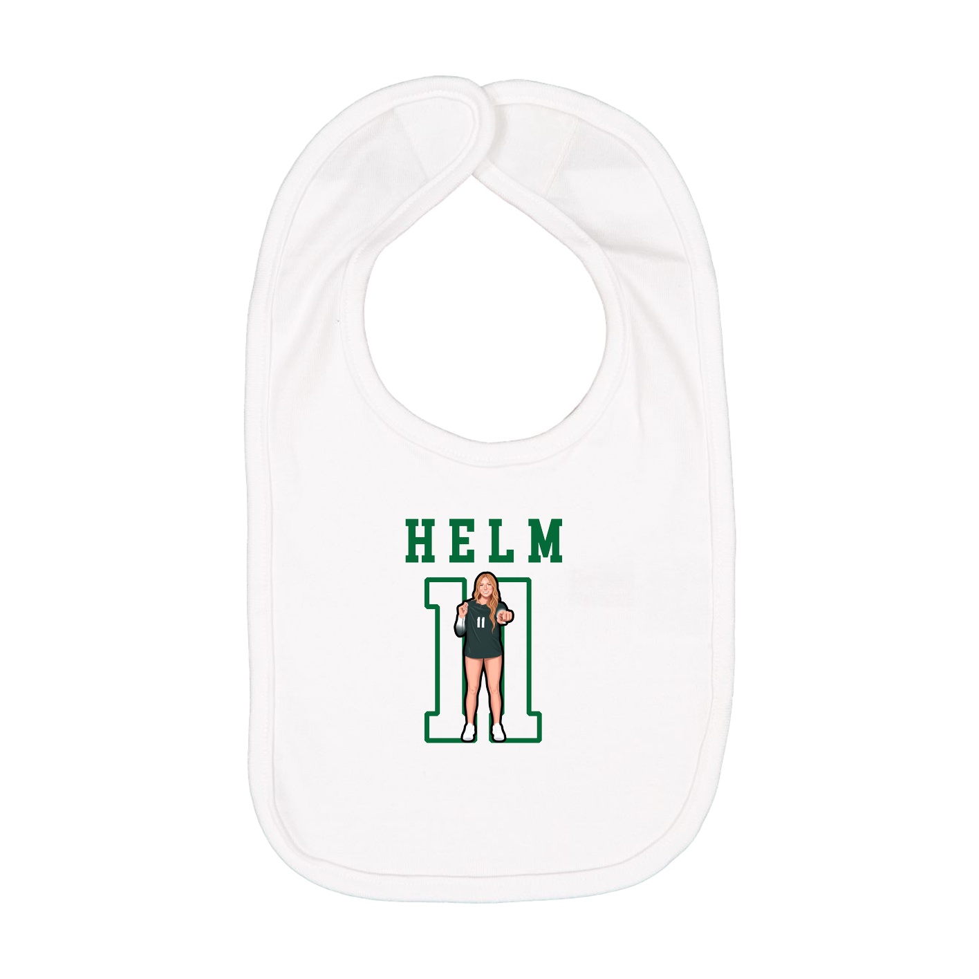 Infant Bib — Shirsey in White