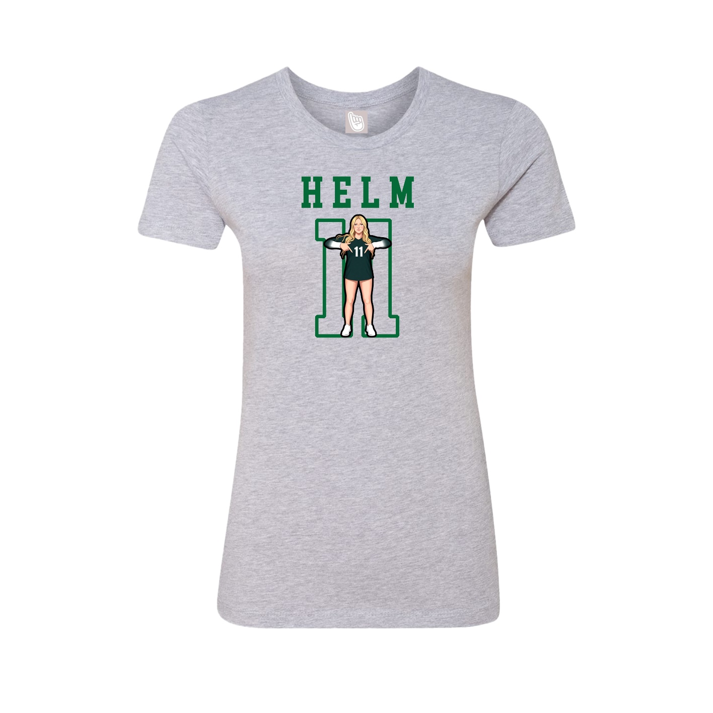 Fitted Women's Tee — Shirsey in Grey