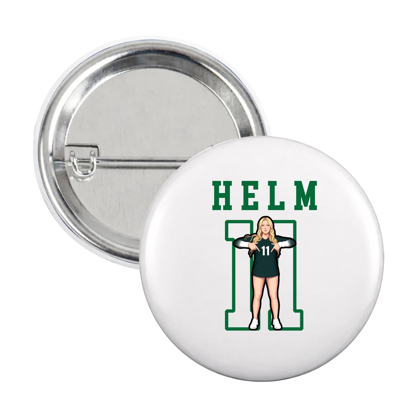 Game Day Button — Shirsey in White