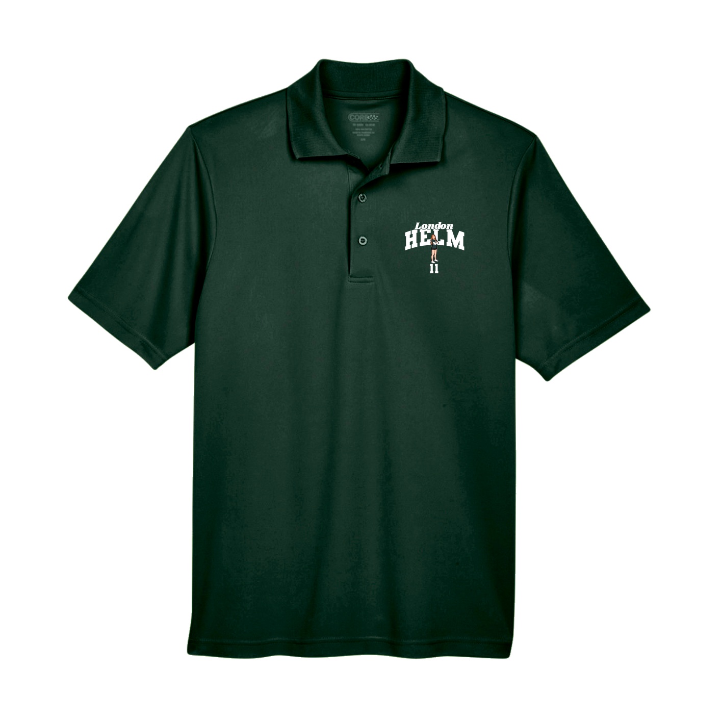 Performance Polo — Signature Arch in Green