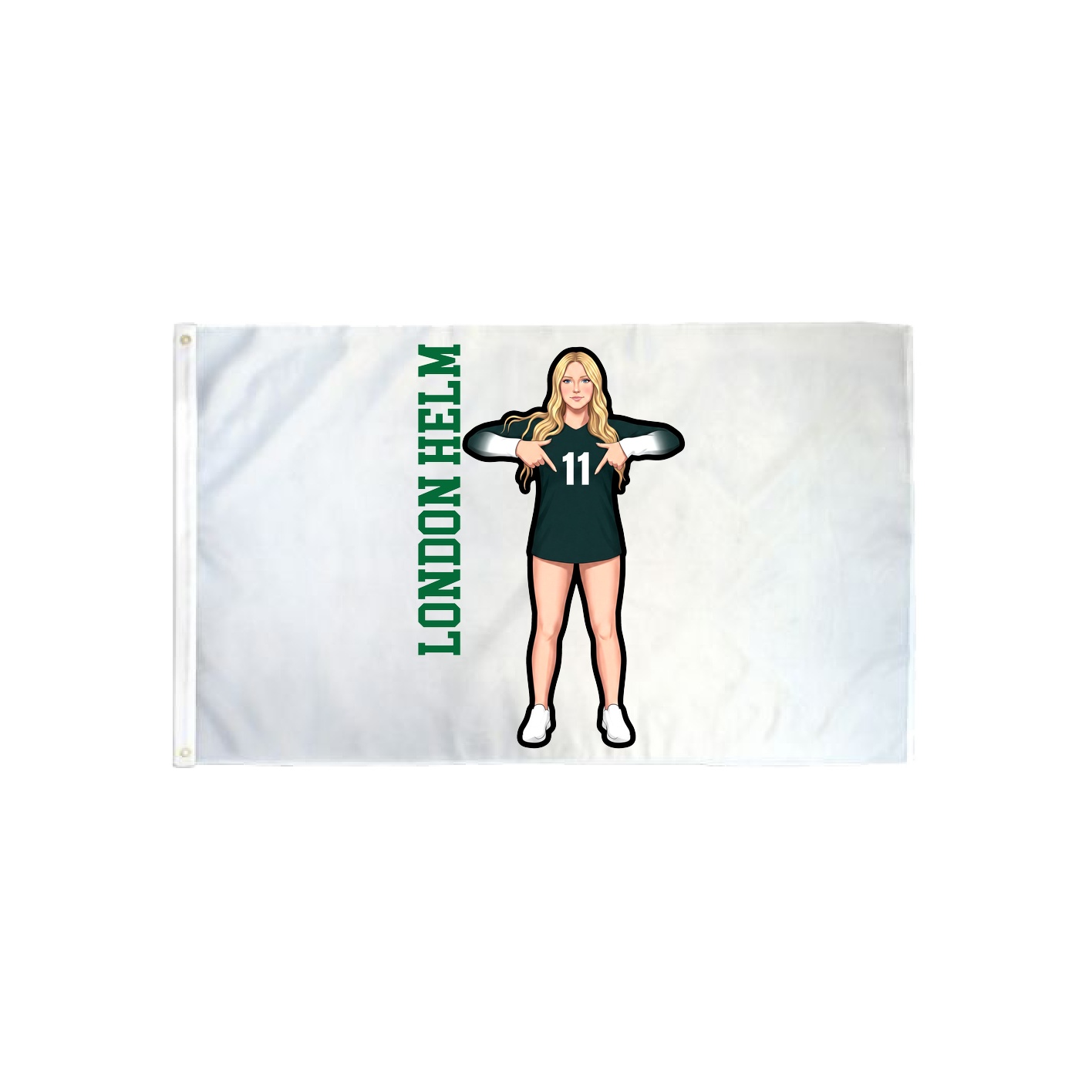 3x5 Flag — Name Vertical in Classic