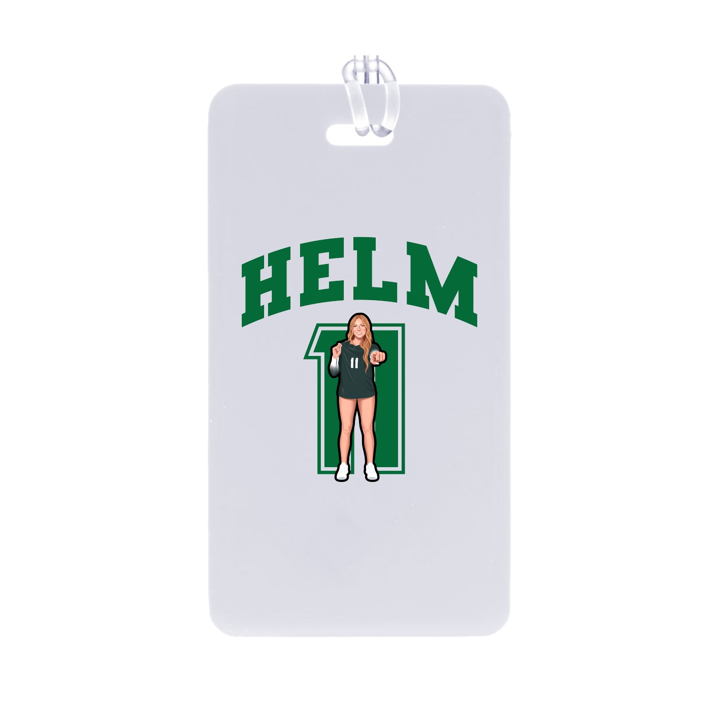 Bag Tag — Number in Classic