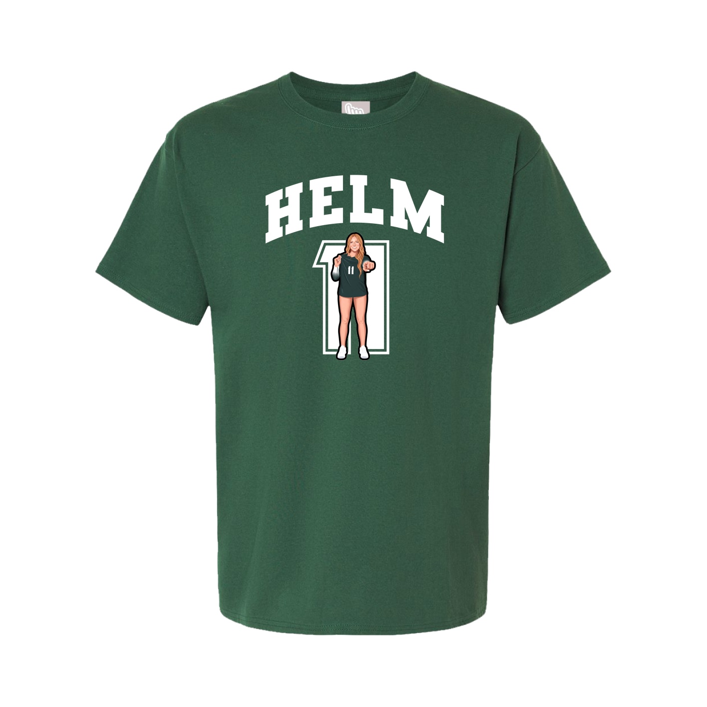 Tee — Number in Green