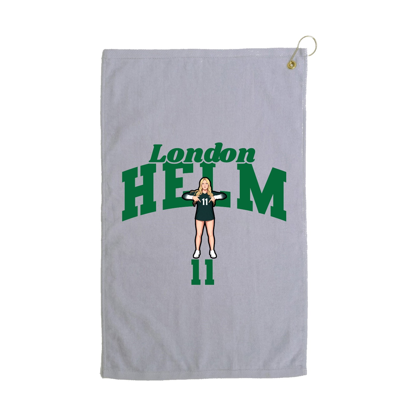Golf Towel — Signature Arch in Grey