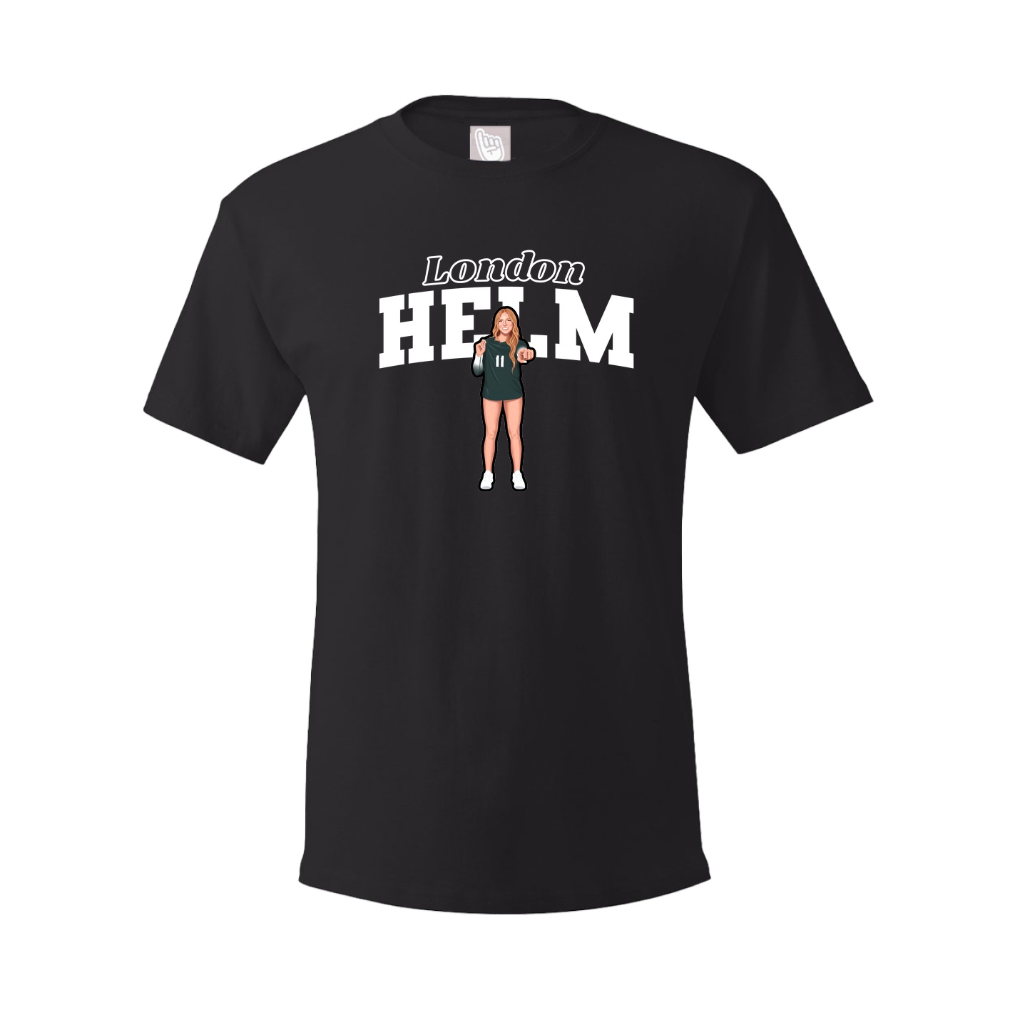 Youth Tee — Name Arch in Black
