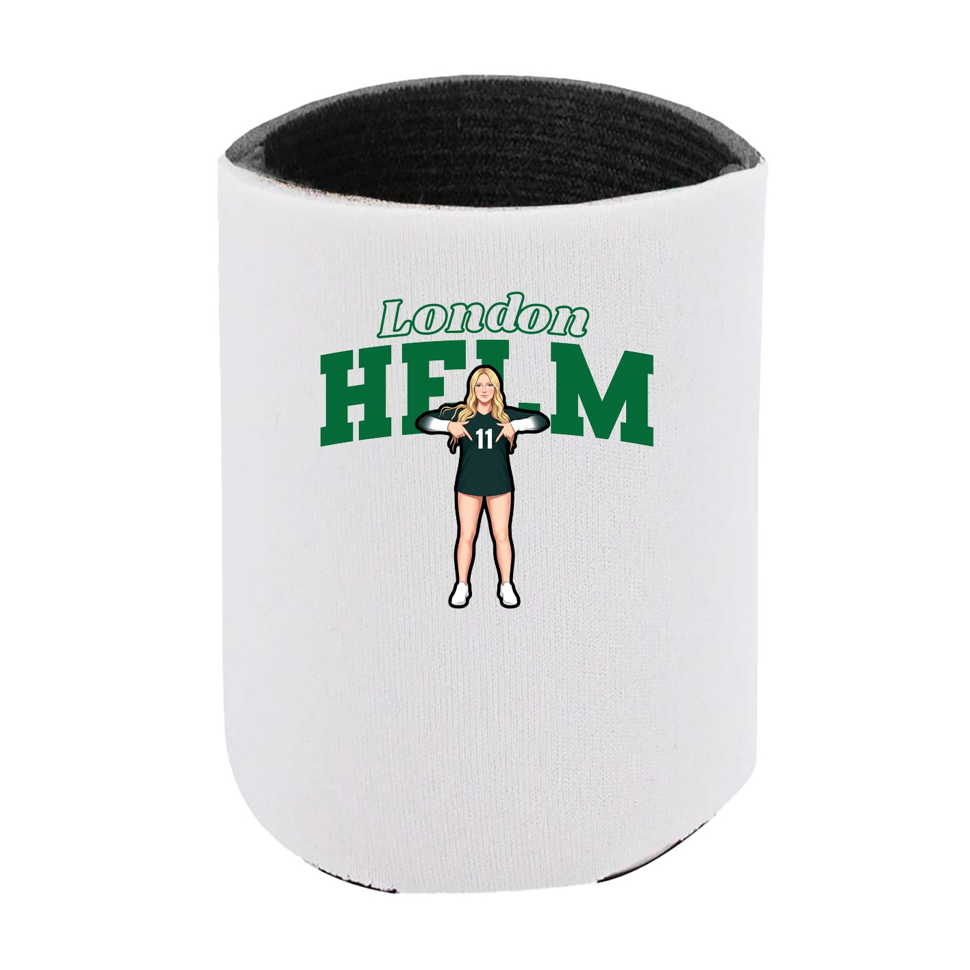 Can Holder — Name Arch in White
