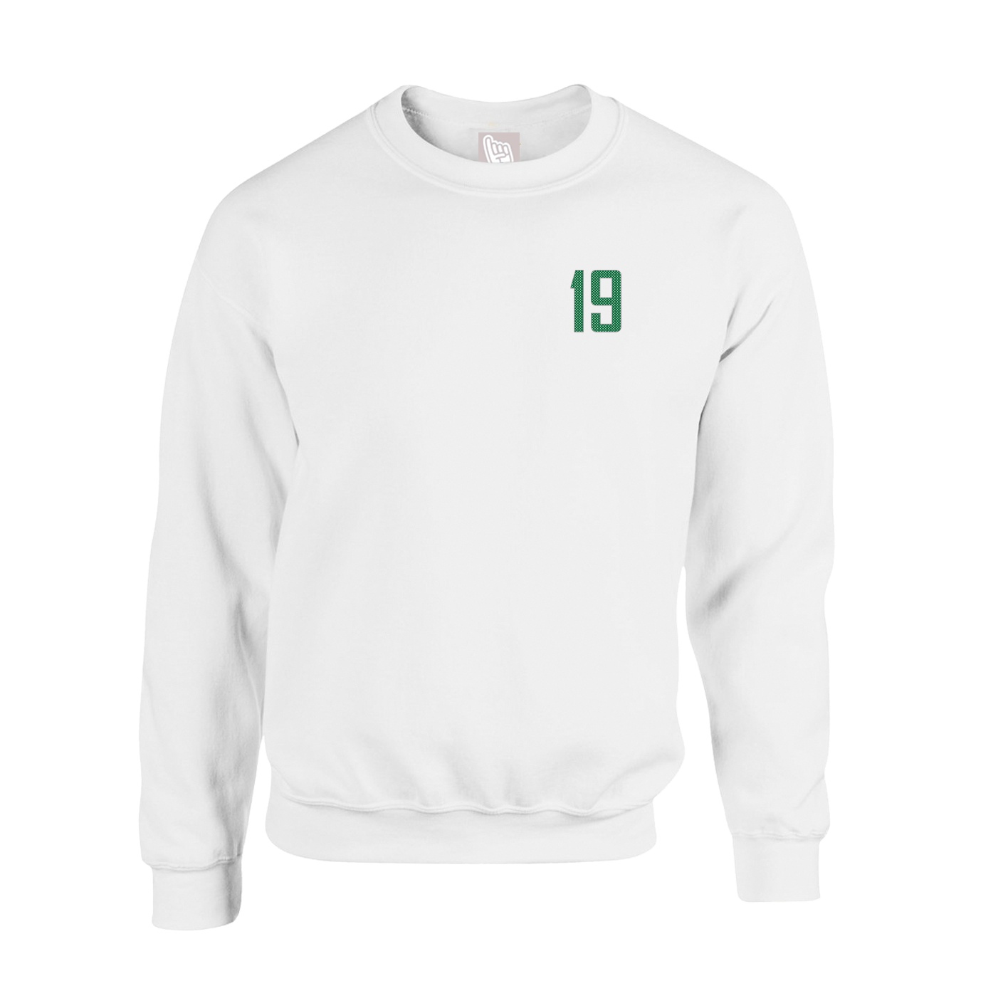 Fleece Crew — Front Shirsy in White