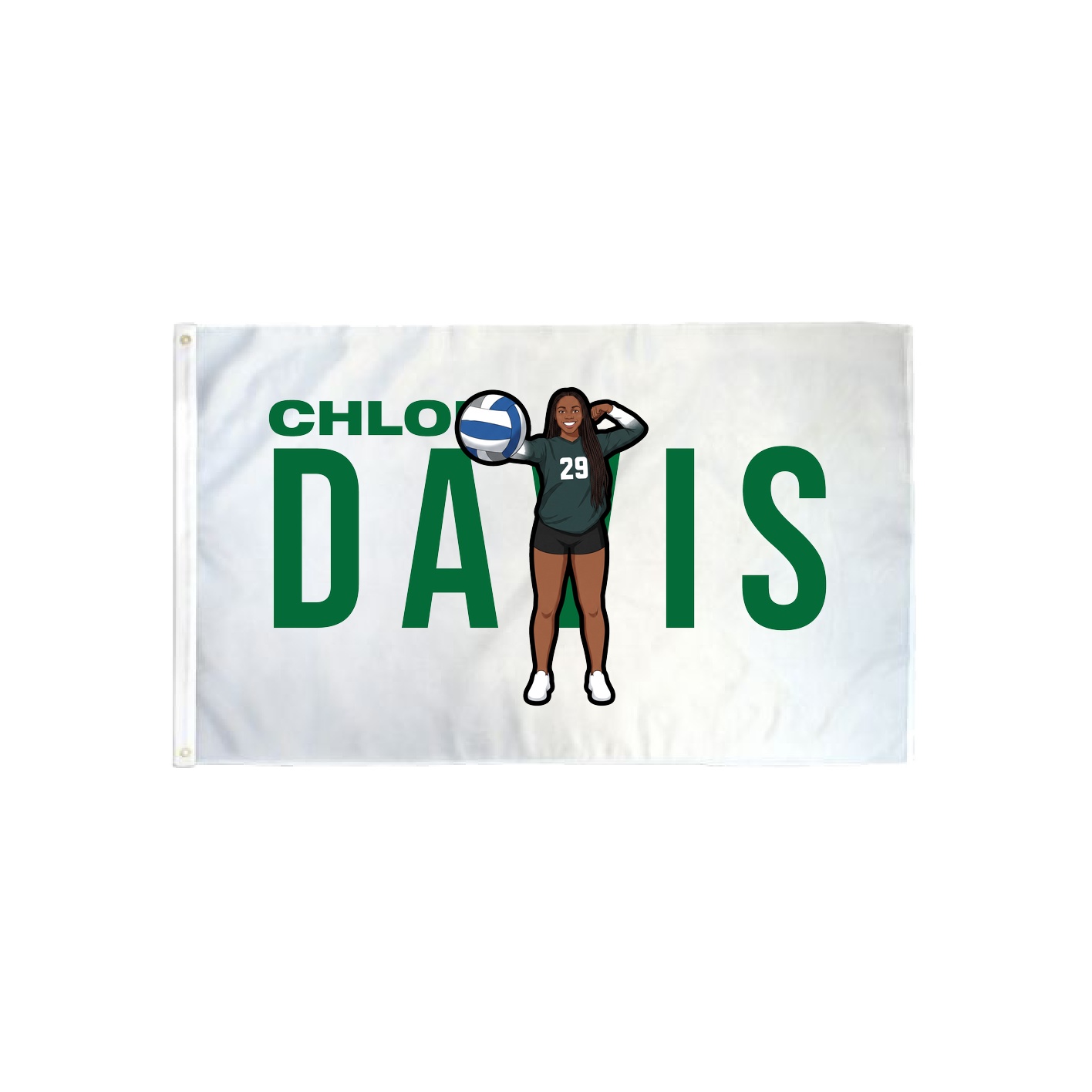 3x5 Flag — Player Name in Classic