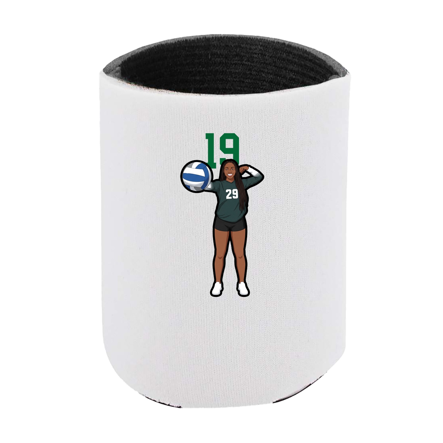 Can Holder — Number Top in White