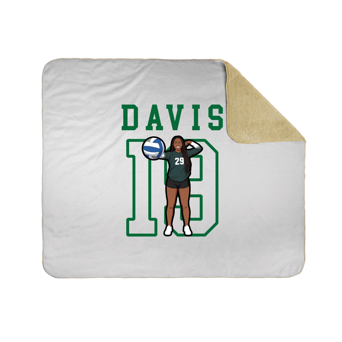 Throw Blanket — Shirsey in White