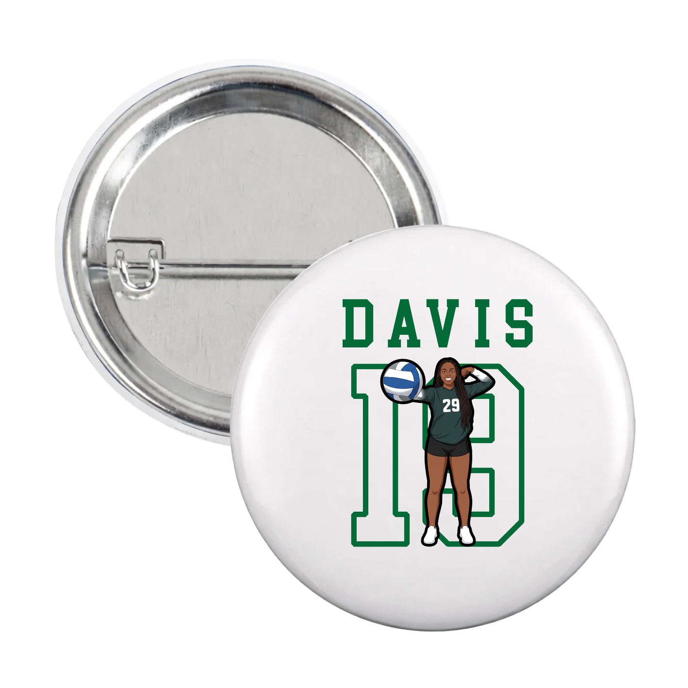 Game Day Button — Shirsey in White