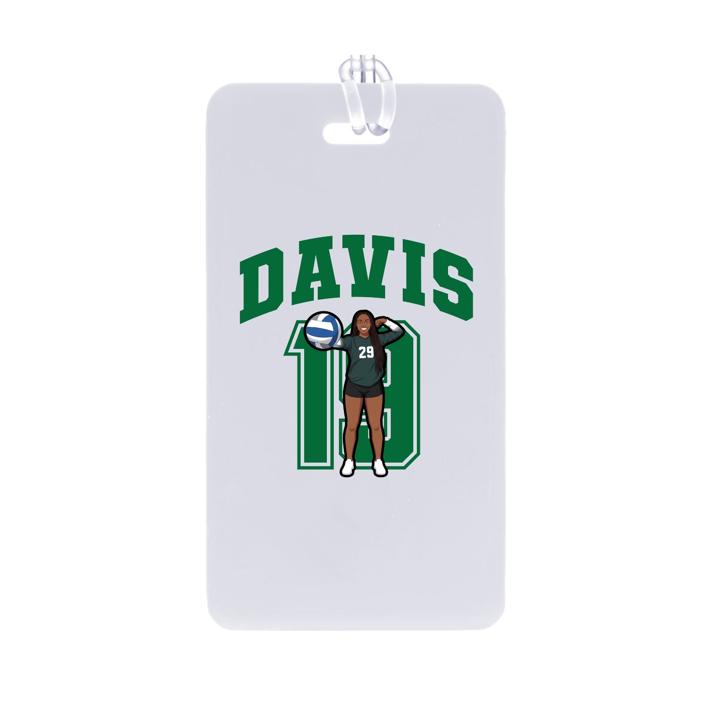 Bag Tag — Number in Classic