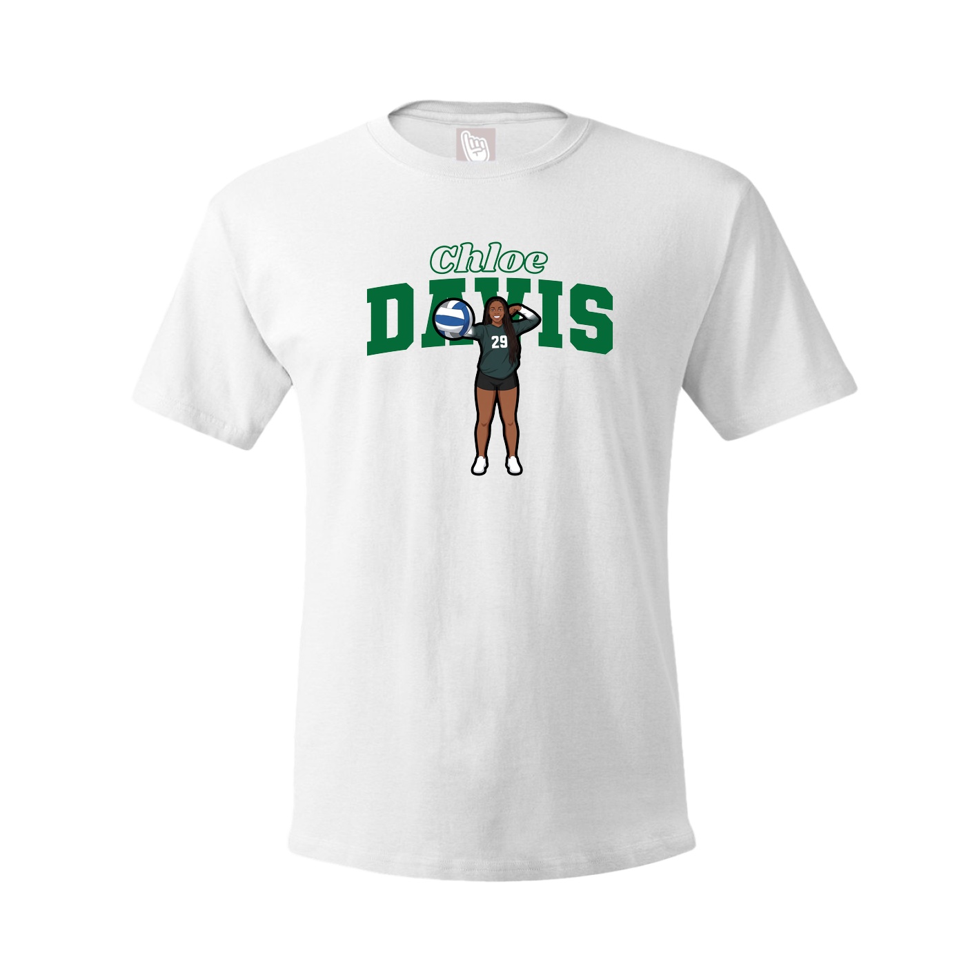 Tee — Name Arch in White