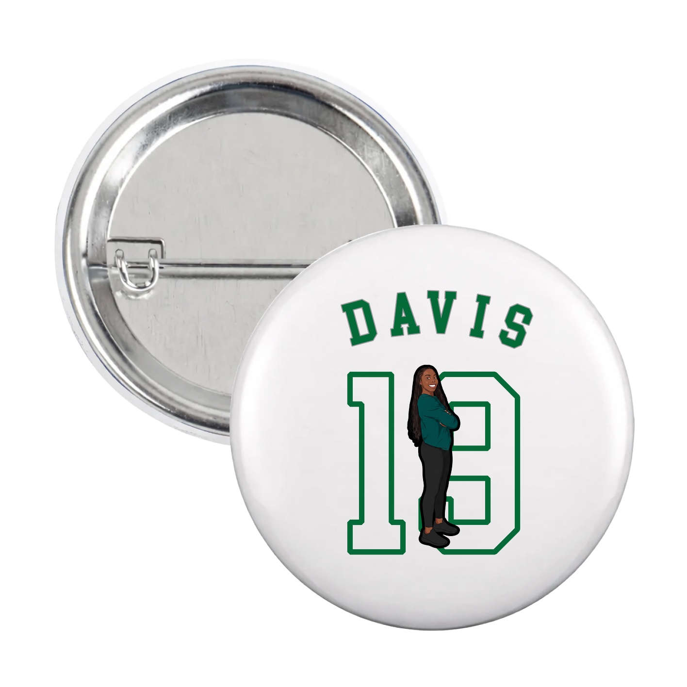 Game Day Button — Shirsey Arch in White