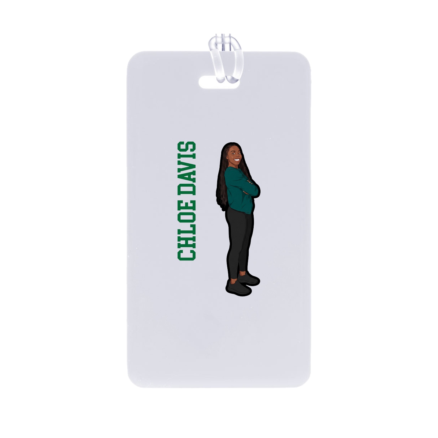 Bag Tag — Name Vertical in Classic