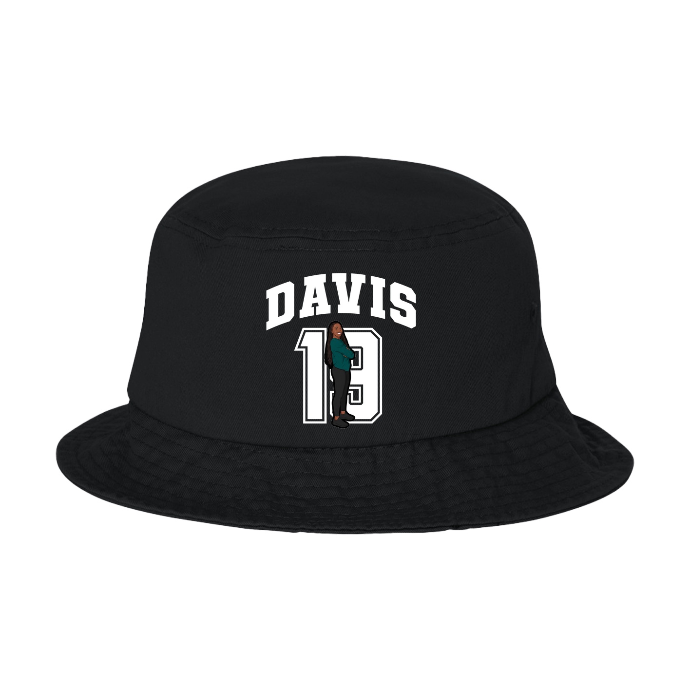 Bucket Cap — Number in Black