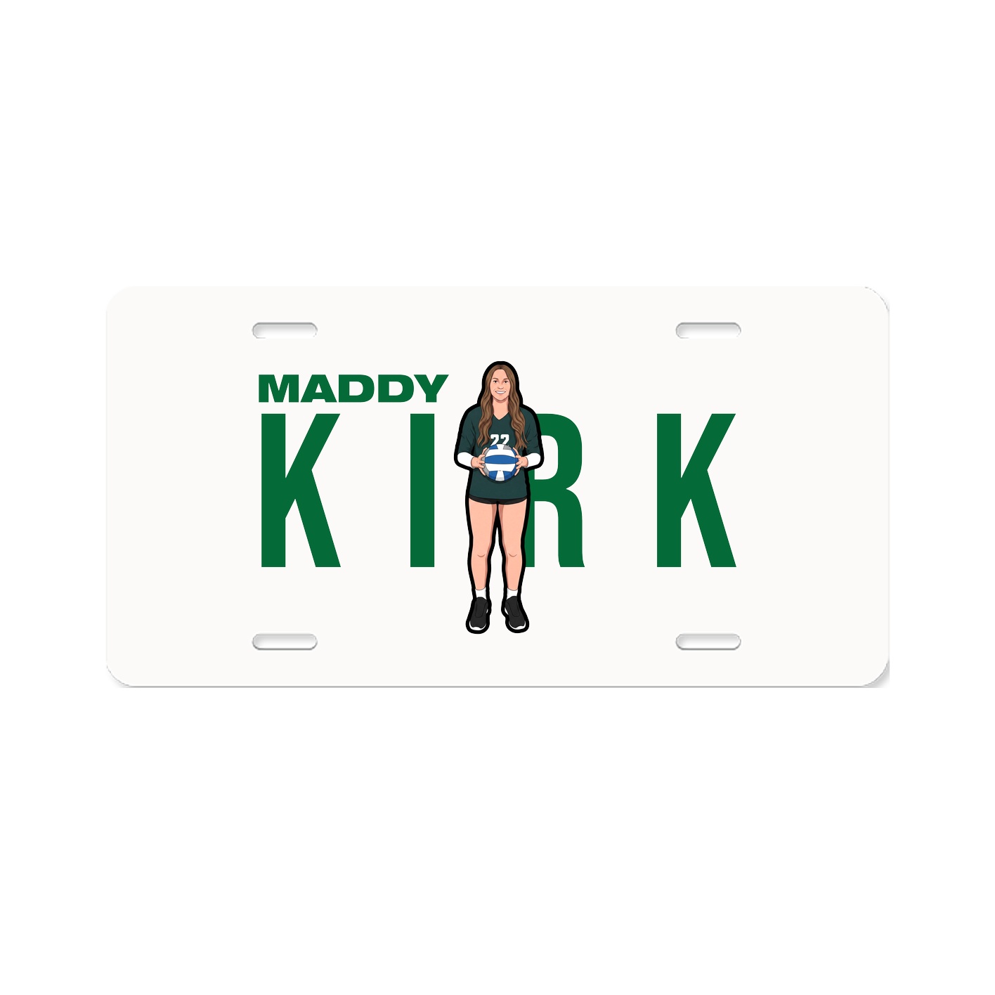 License Plate — Player Name in Classic