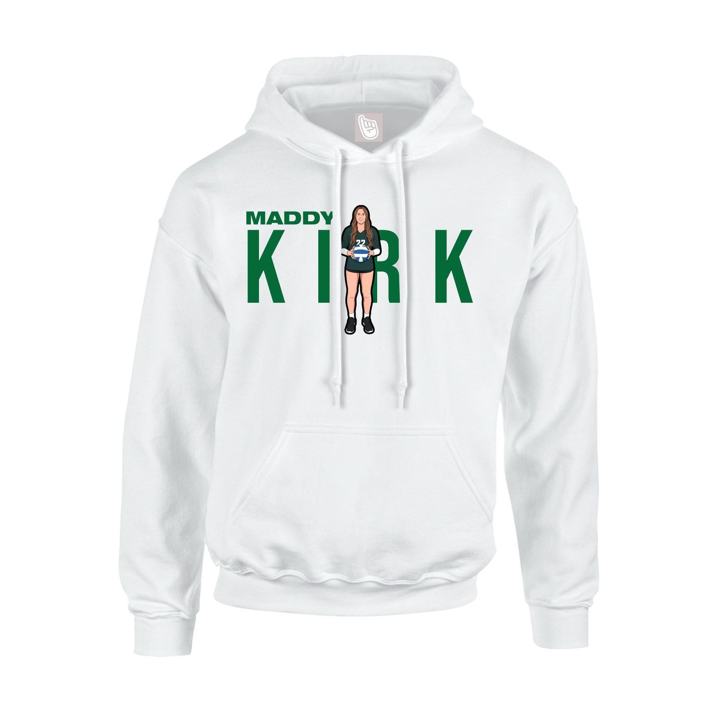 Hoodie — Player Name in White