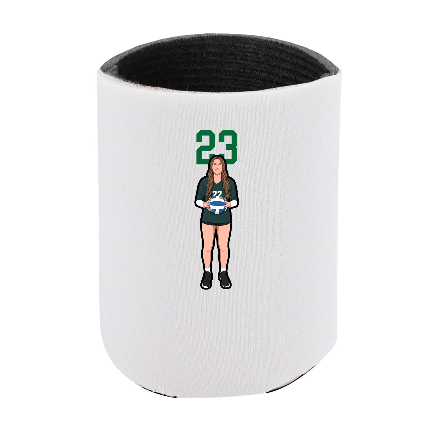 Can Holder — Number Top in White