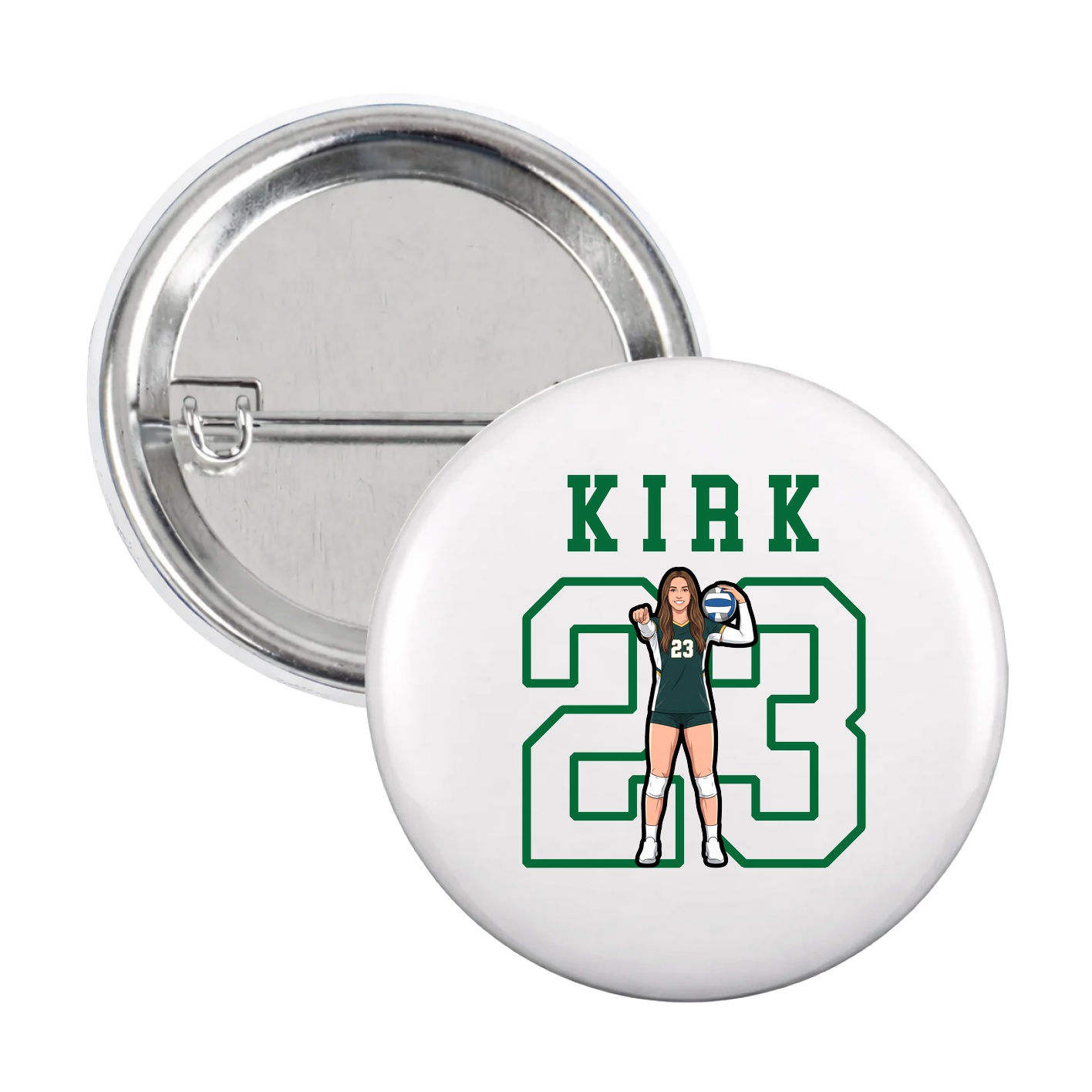 Game Day Button — Shirsey in White