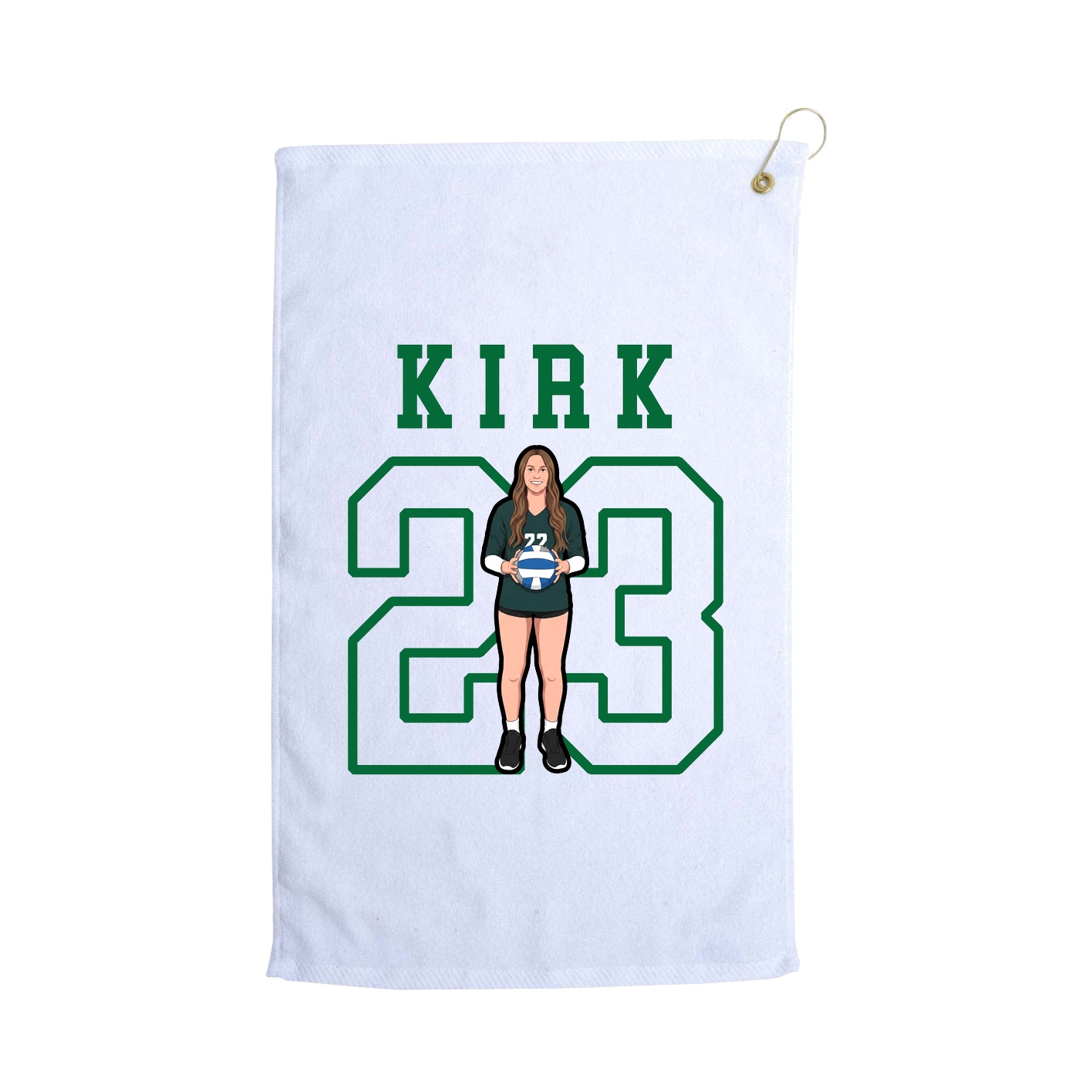 Golf Towel — Shirsey in White