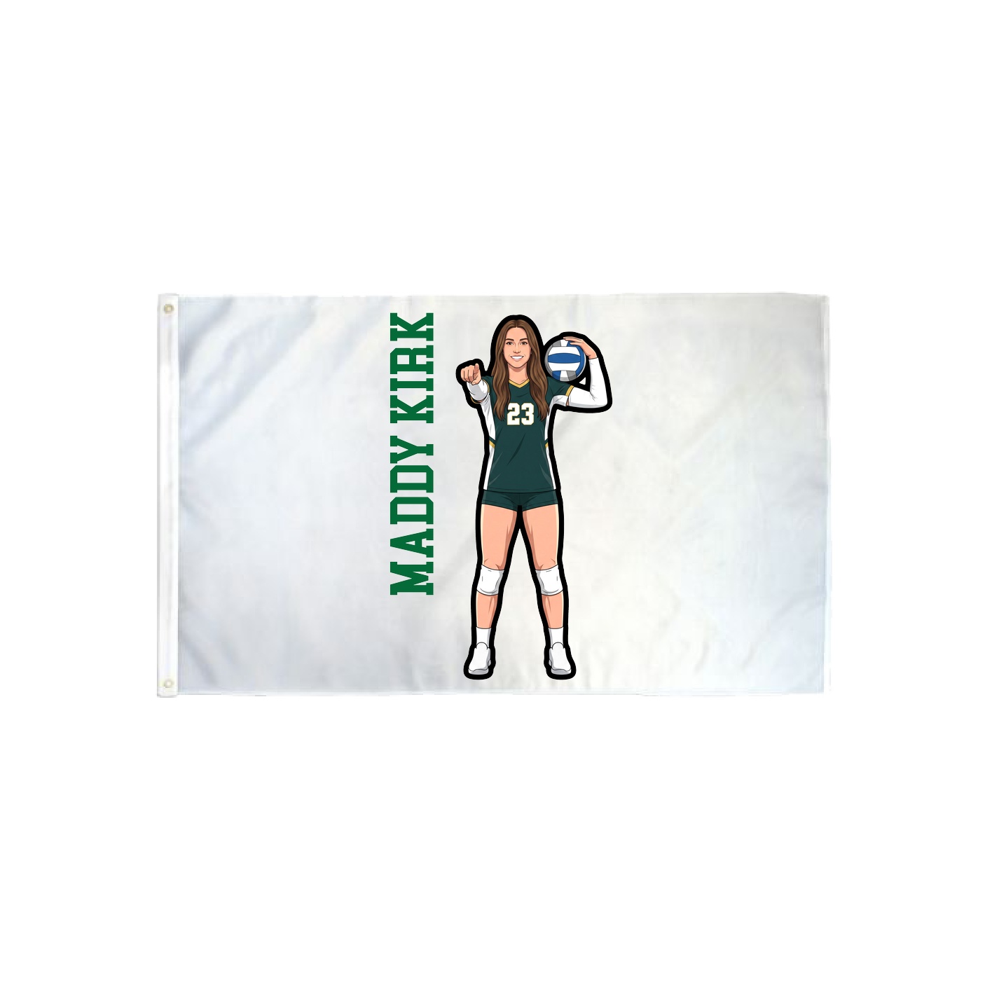 3x5 Flag — Name Vertical in Classic