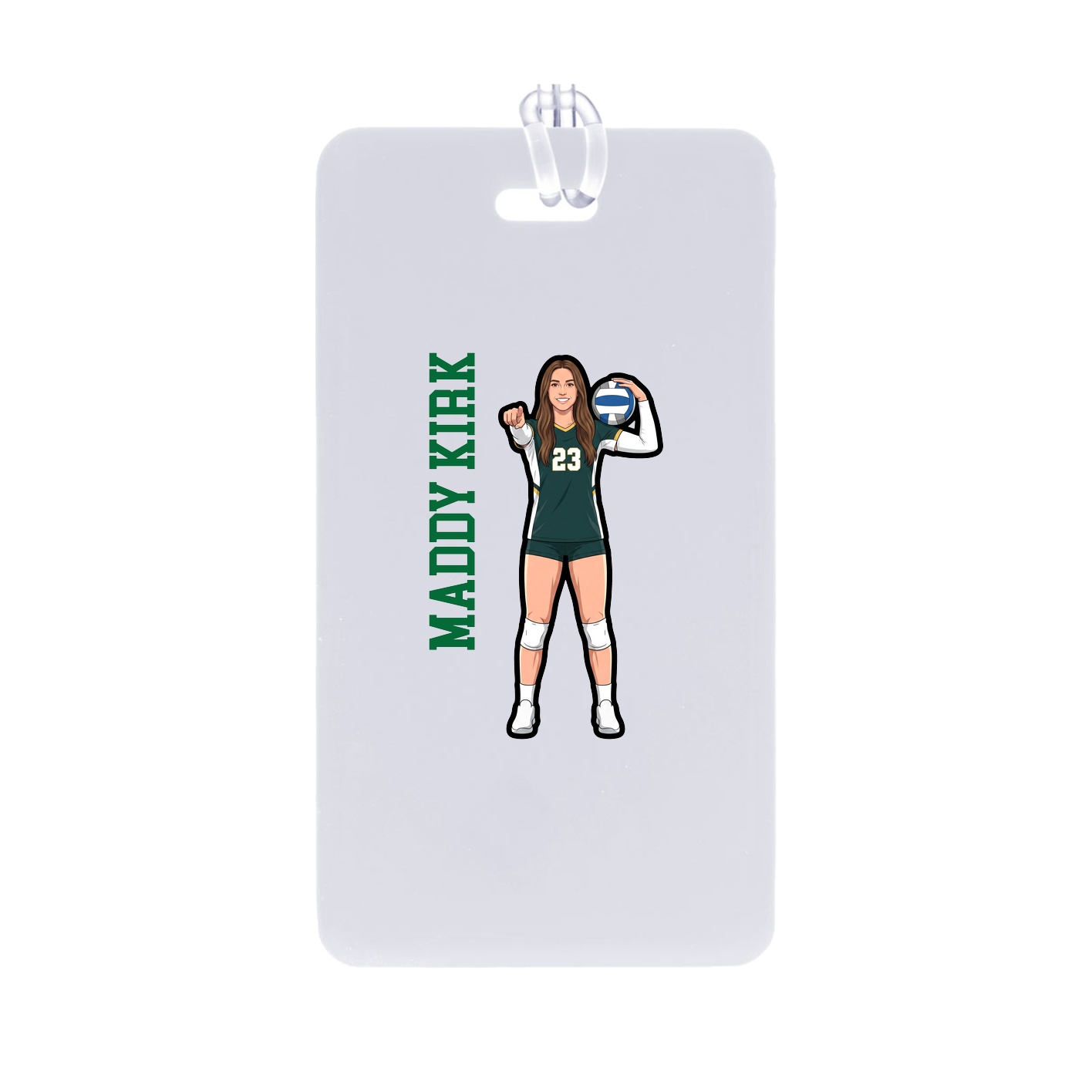 Bag Tag — Name Vertical in Classic