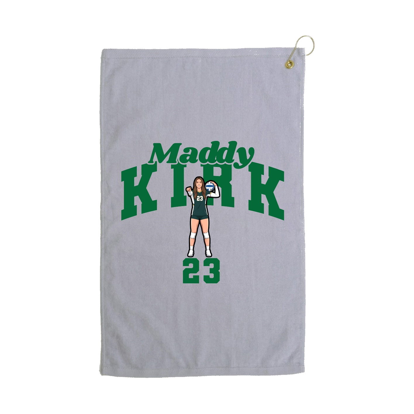 Golf Towel — Signature Arch in Grey