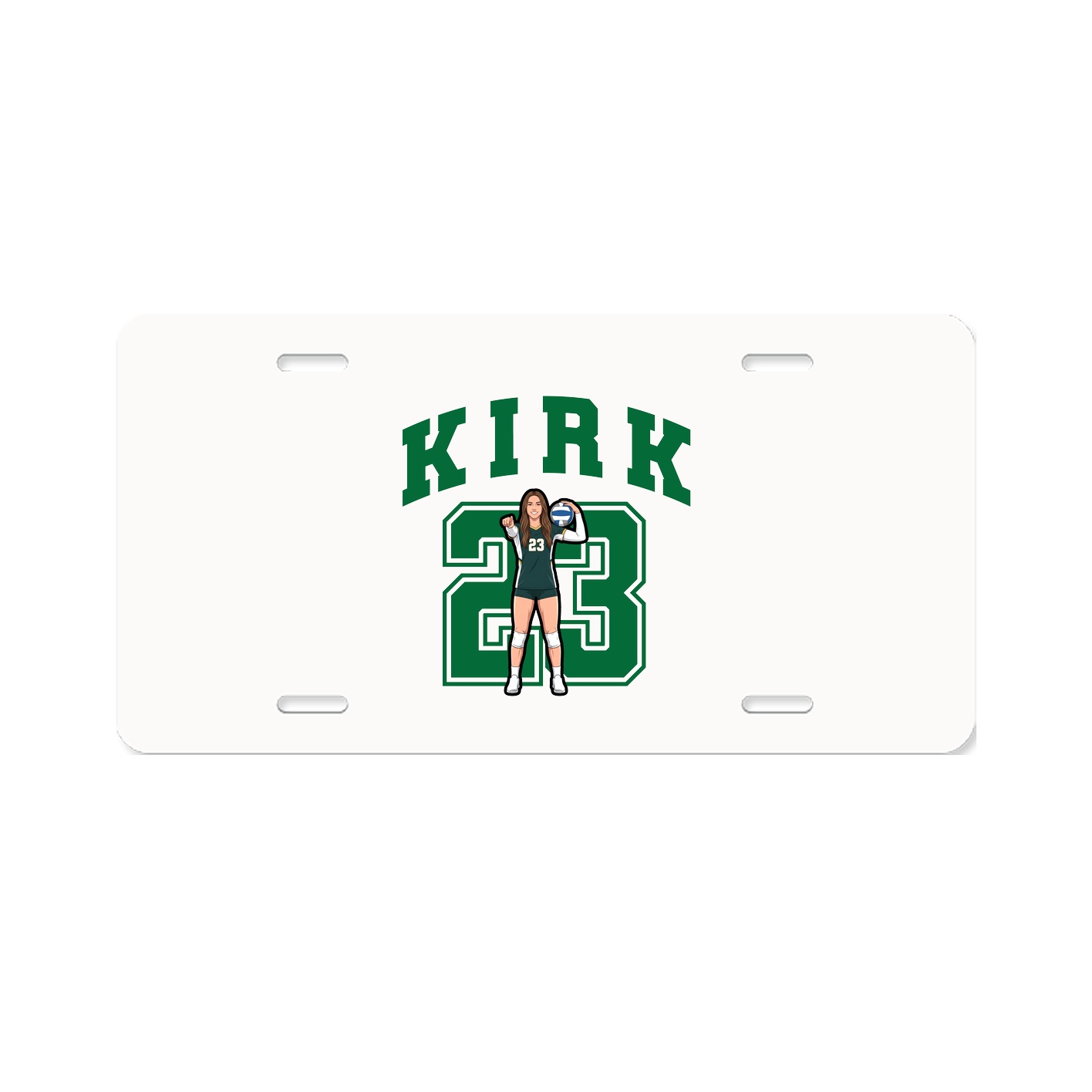 License Plate — Number in Classic