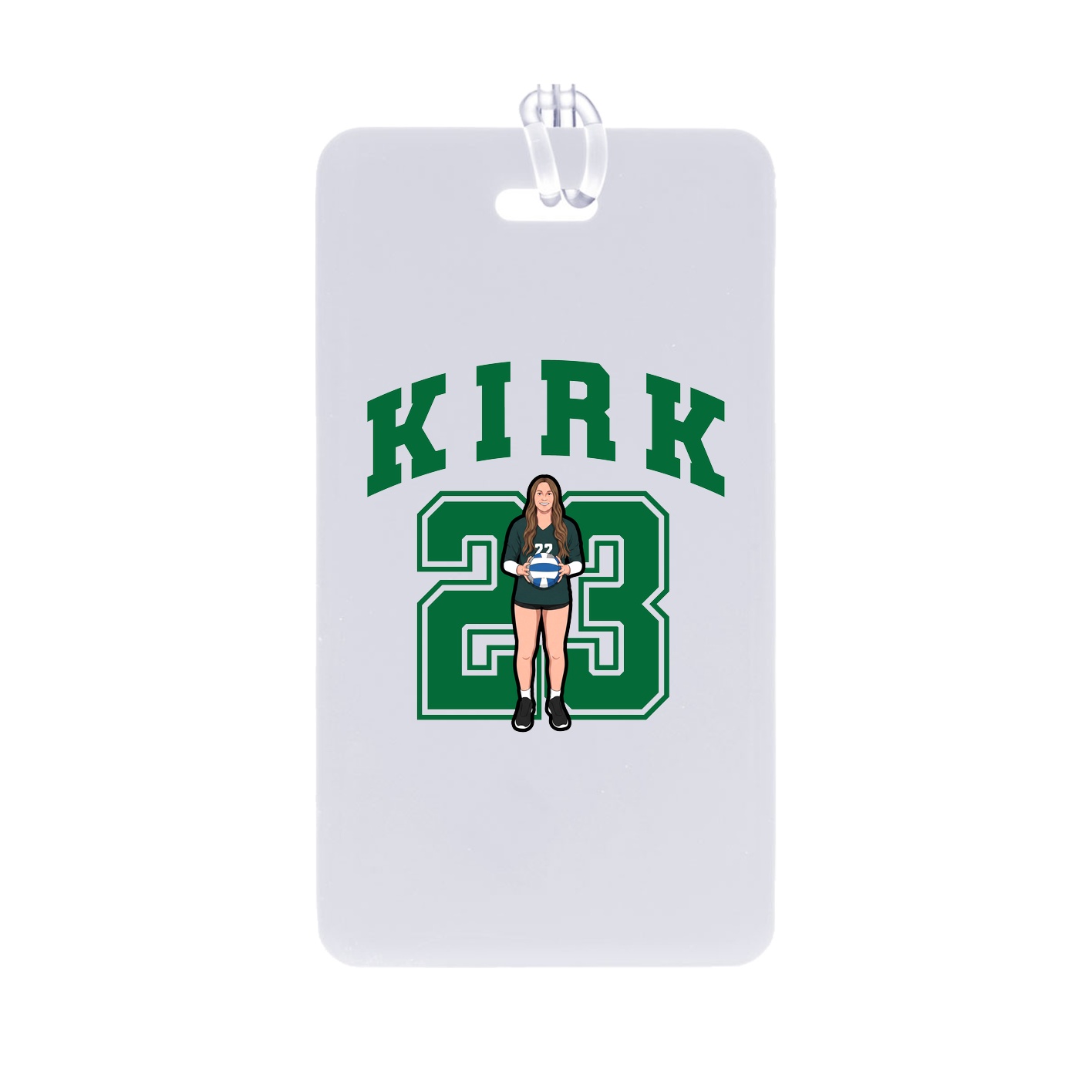 Bag Tag — Number in Classic