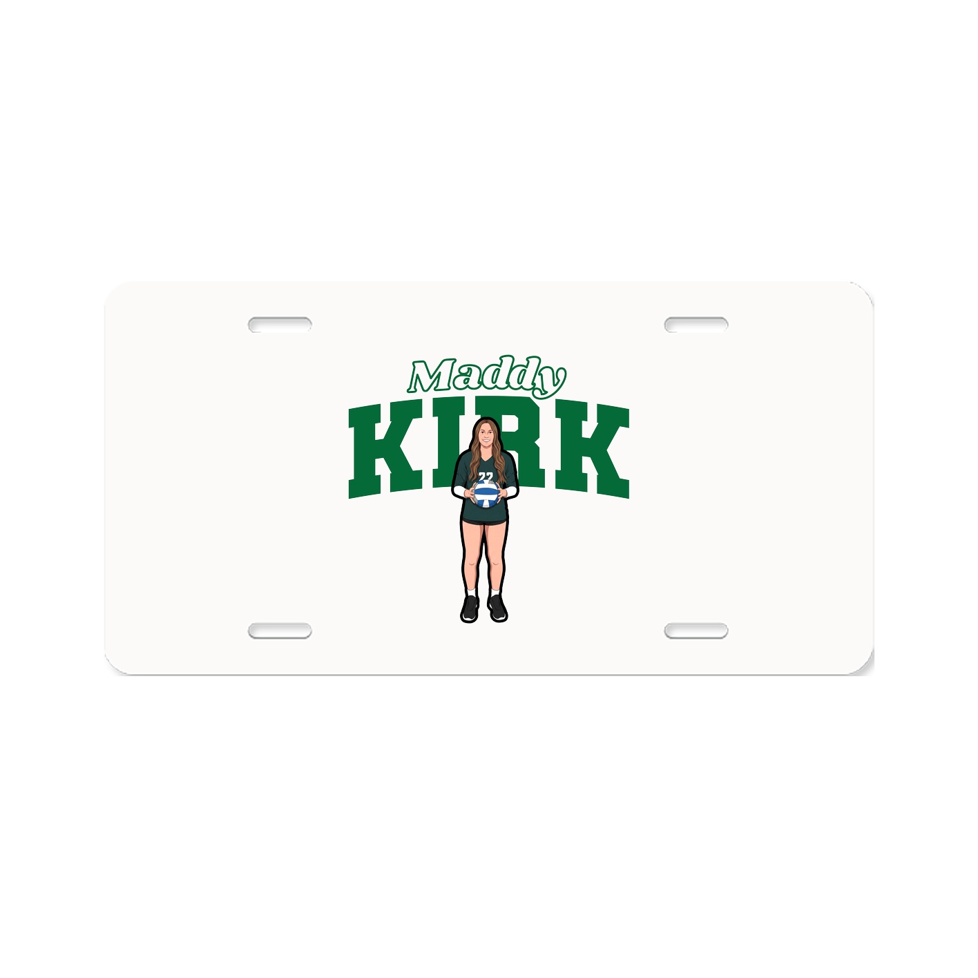 License Plate — Name Arch in Classic