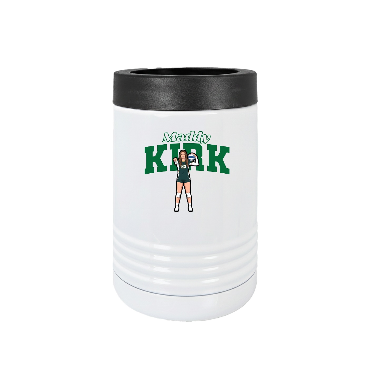 Beverage Holder — Name Arch in White