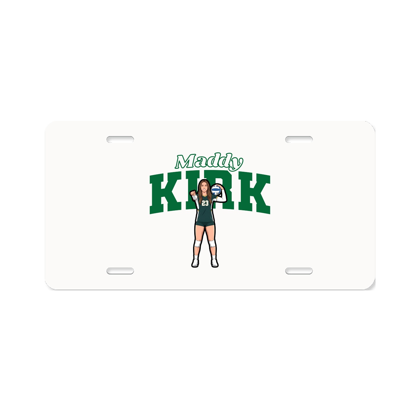License Plate — Name Arch in Classic