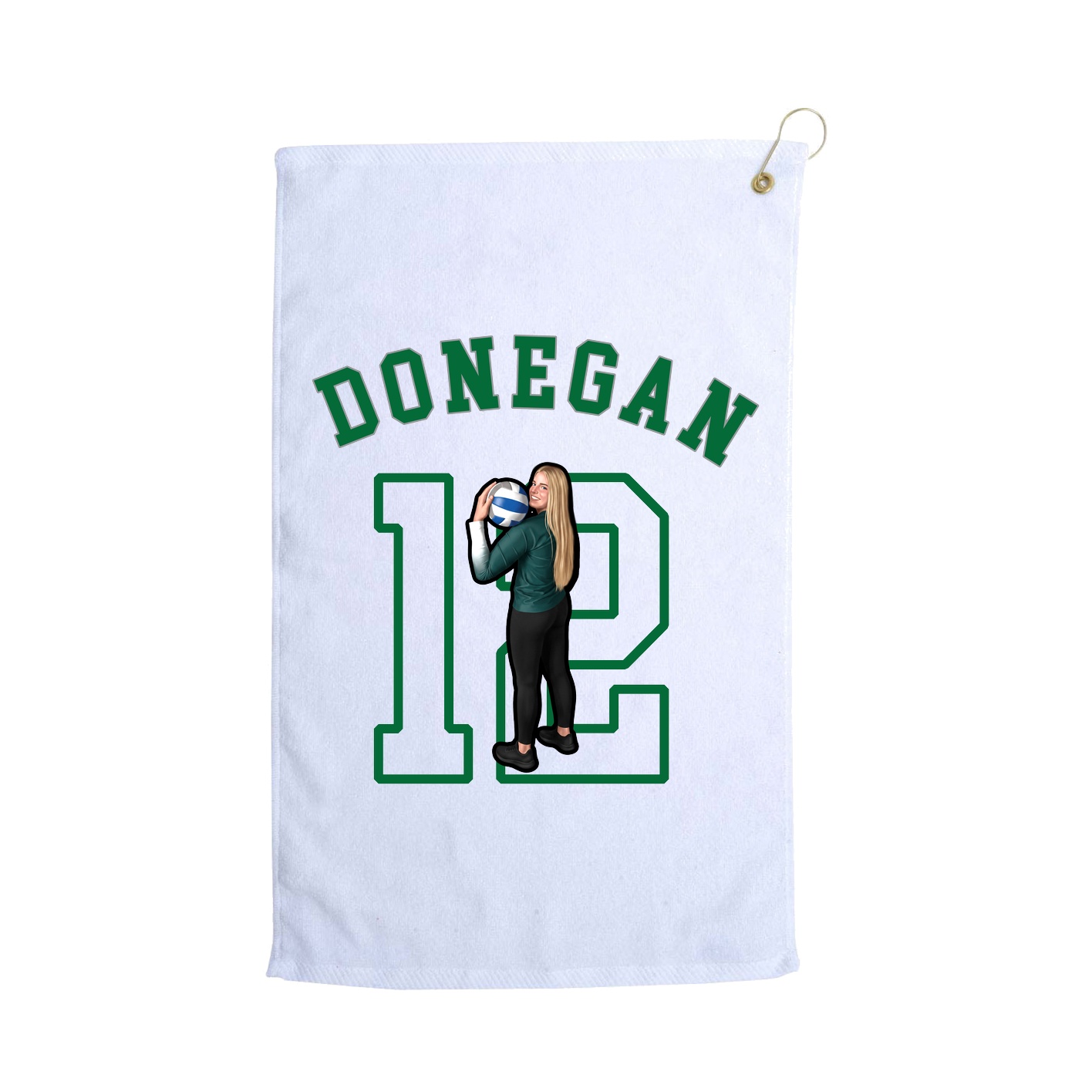 Golf Towel — Shirsey Arch in White