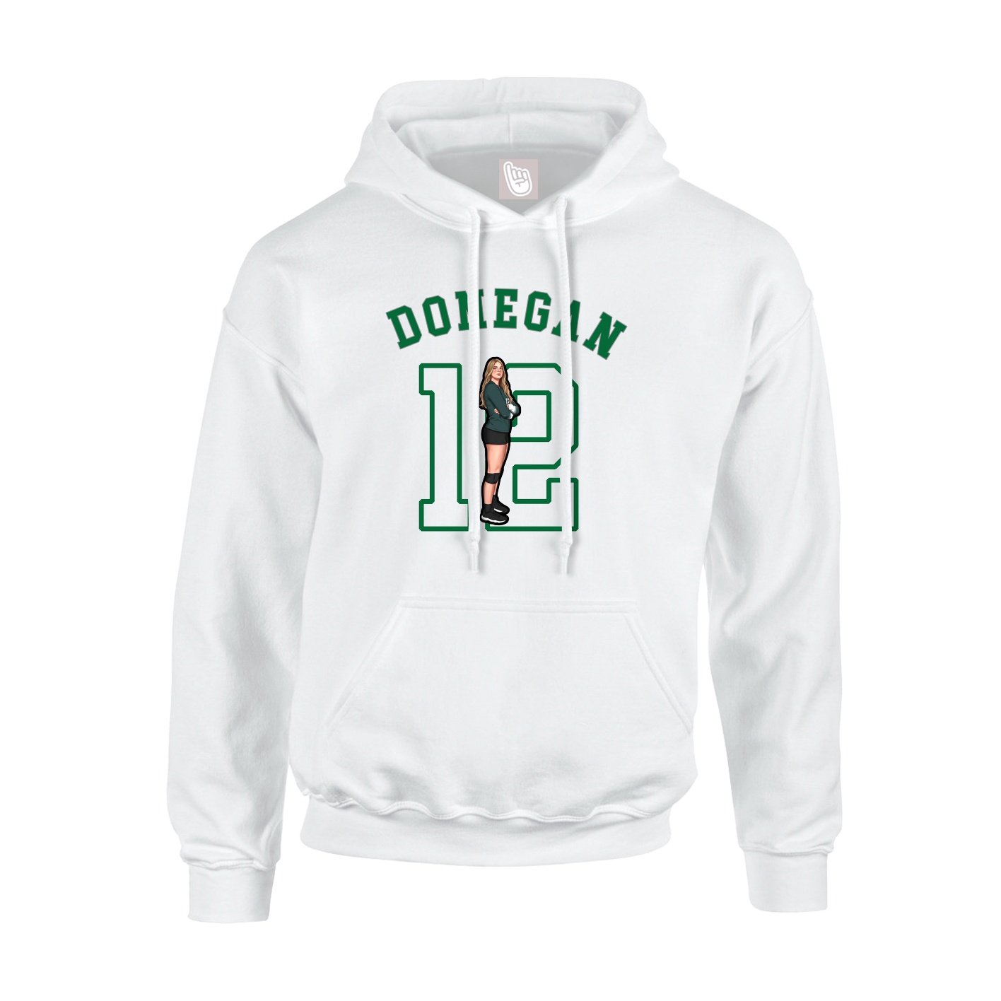 Youth Hoodie — Shirsey Arch in White