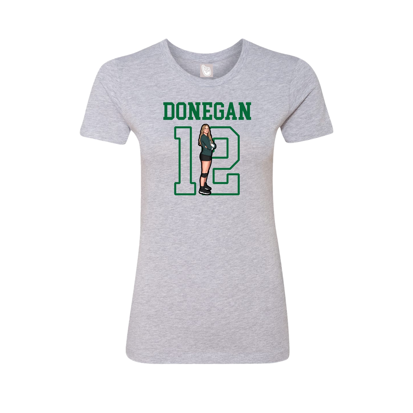 Fitted Women's Tee — Shirsey in Grey