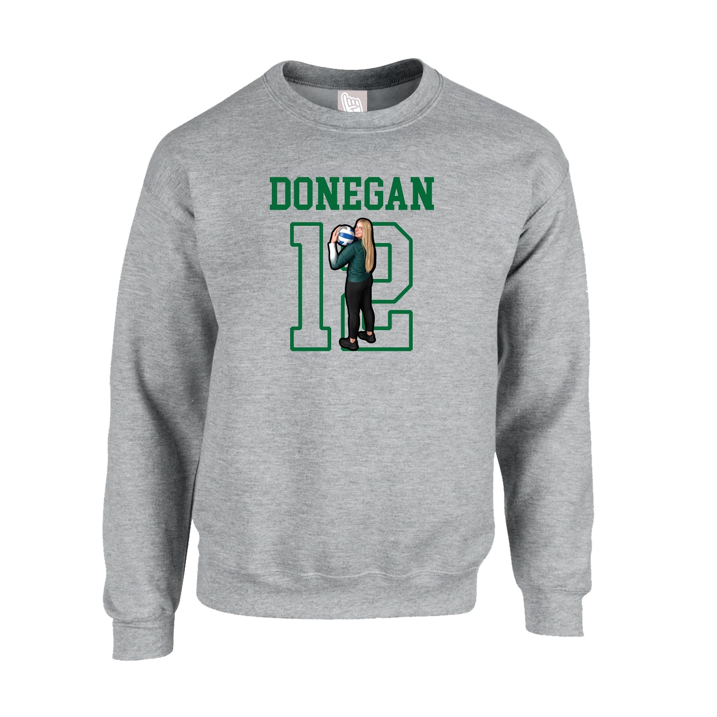 Fleece Crew — Shirsey in Grey
